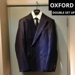 オーダーメイド スーツ セットアップ ダブルブレスト ネイビー チェック 格子柄