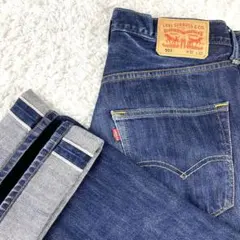 極美品 リーバイス プレミアム 505 セルビッジ 赤耳 W29 濃紺 現行