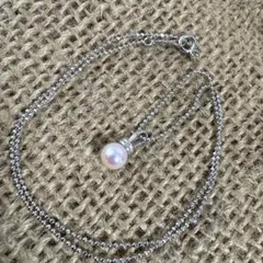 田崎　tasaki タサキ　シルバー　真珠　ネックレス　925