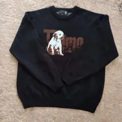 LAKOLE 犬ロゴ ブラックセーター Mのサムネイル