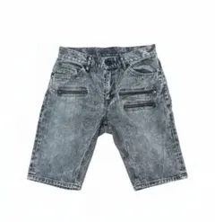 Leeライダース　デニムショートパンツ　グレー