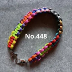 パラコード　ハンドストラップ　スマホストラップ　ハンドメイド　No.448