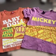 BABY DOLL & MICKEY Tシャツ 2枚セット