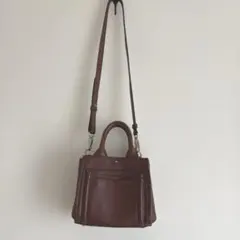 ケイトスペード♠️ブラウンレザー　ショルダーバッグ　斜め掛け