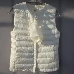 【新品未使用】UNIQLOユニクロ ウルトラライトダウンベスト オフホワイト L