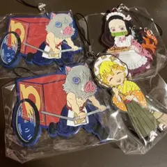 鬼滅の刃　ピザーラコラボ　ストラップ　キーホルダー　4個セット