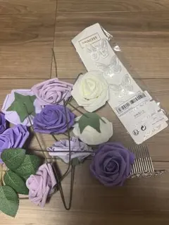 盛り髪セット 紫