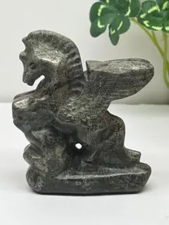 天然石　パイライト　カービング　ユニコーン　⭐️1589