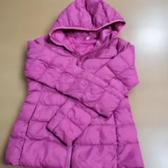 UNIQLO フード付きコート 150 ピンク