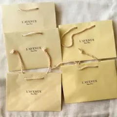 ショッパー　ショップ袋　黄色　5枚セット