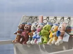 ディズニークルーズアドベンチャー号限定　ダッフィー＆フレンズ全員キーホルダー