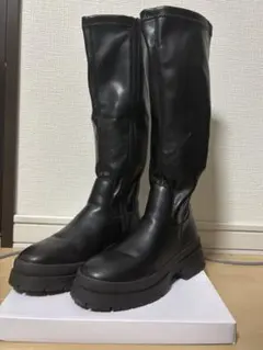 ZARA トラックソールニーハイブーツ 3020/010/040 - メルカリ