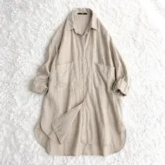 美品 ミューニック 24ss インド綿 コットンボイル ブラウス シャツ 