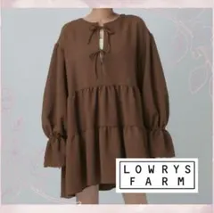 ★今季 新品タグ付★ LOWRYS FARM ティアードミニワンピ ★