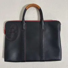 美品☆カステルバジャック　ビジネスバッグ　ブラック　PVCレザー　型押し
