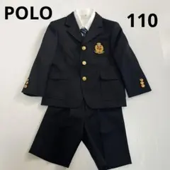 POLO☆キッズ110 フォーマル　4点セット　セットアップ金ボタン　紺ブレ