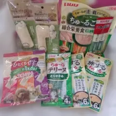 デンタルトイ２個　ちゅーる(3種類)３８本　プッチーヌひとくちゼリーのサムネイル