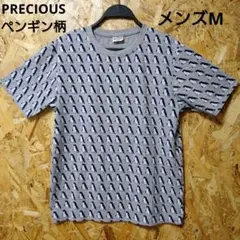 PRECIOUS ペンギン柄　メンズTシャツ Mサイズ アニマル
