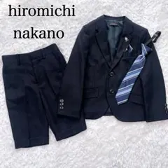 美品✨️近年モデル ナカノヒロミチ フォーマルスーツ チェック ５点セット　男の子