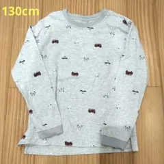 美品◇petit main 長袖カットソー 130cm 乗り物柄