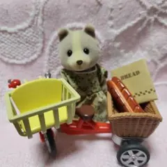 シルバニアファミリーマロンイヌのお母さんと自転車セット