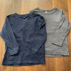 無印良品　長袖Tシャツ 90・100サイズ 2枚セット