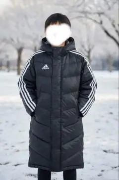 adidasダウンベンチコート140