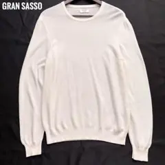 Gran Sasso グランサッソ コットンニット イタリア製　白　ホワイトのサムネイル