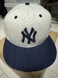 New Era 59FIFTY 7 3/4 グレー/ネイビー