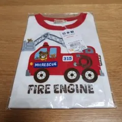 【新品未開封】ミキハウス　プッチー消防車デザイン Tシャツ 110cm