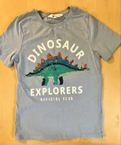 H&M リバーシブルスパンコール Tシャツ 130