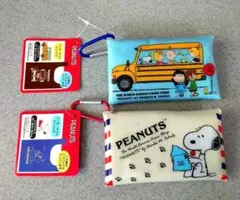 【特価♪】PEANUTS　スヌーピー　ポーチ入り　エコバッグ　2点セット
