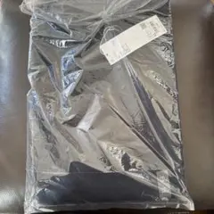 新品タグ付き　ユニクロ　ブラッシュドモックネックTシャツ　ブラック　XL