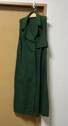 UNIQLO×JW ANDERSON リネンブレンドラペルワンピース