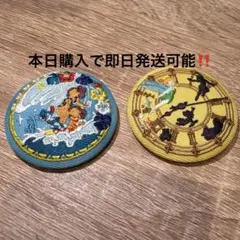 ディズニー 刺繍缶バッジ 2 リロ・アンド・スティッチ ピーターパン セット