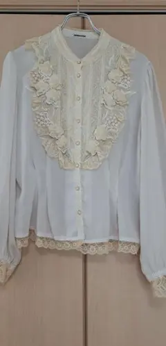 昭和レトロ 長袖ブラウス