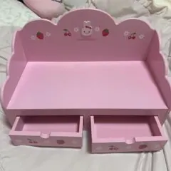 USAMOMO いちごデザイン木製ベンチ