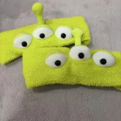 リトルグリーンメン エイリアンデザイン ヘアバンド2個セット