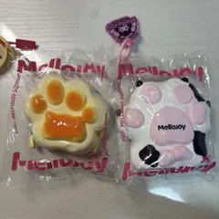 mellojoy メロジョイ スクイーズ癒しの猫爪 スノー爪 三毛猫 （ミケ猫