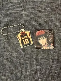 【汚れ傷あり訳あり】火神大我　黒子のバスケ　バッジ、キーホルダー
