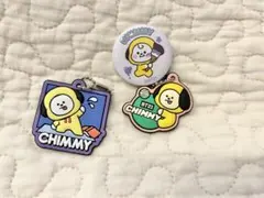 BT21 chimmy チミー　ラバーキーホルダー　缶バッジ