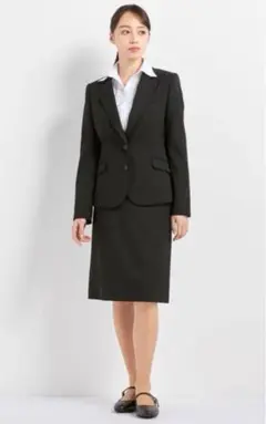 【AOKI】LES MUES スーツ3点セット 9号 ブラック 美品