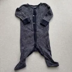 【美品】next baby 長袖ロンパース 70-80ネイビー ボーダーのサムネイル