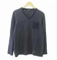 Burberry Black Label Vネック トレーナー グレーサイズ3
