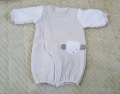 西松屋 ベビー 羊 2WAYオール カバーオール 裏起毛 50-60