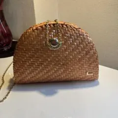 LANCEL ウィッカー ハンドバッグ