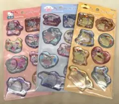 ウォーターシール　ハローキティ　シナモロール　ポムポムプリン　正規品　3枚セット