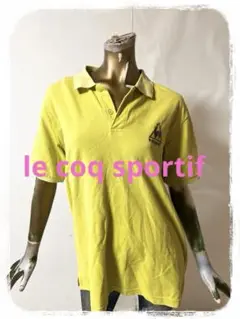 ☘️T18260☘️le coq sportif 半袖 ロゴ ポロシャツ トップスL