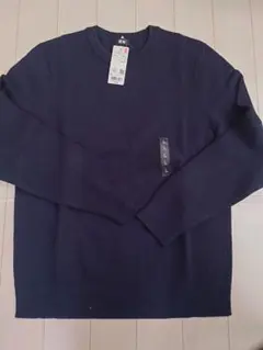 【新品ユニクロ】ウォッシャブルストレッチミラノリブクルーネックセーター（長袖）