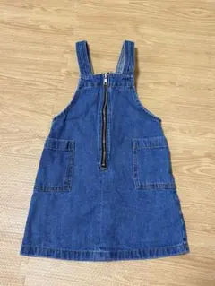 GU ジャンバースカート 110 デニムブルー